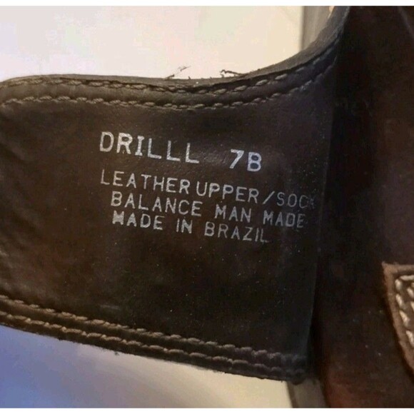 Steve Madden Drill Wood Wedge Leather Open Slip-On Sandals Platform Buckle 7B - Picture 8 of 12